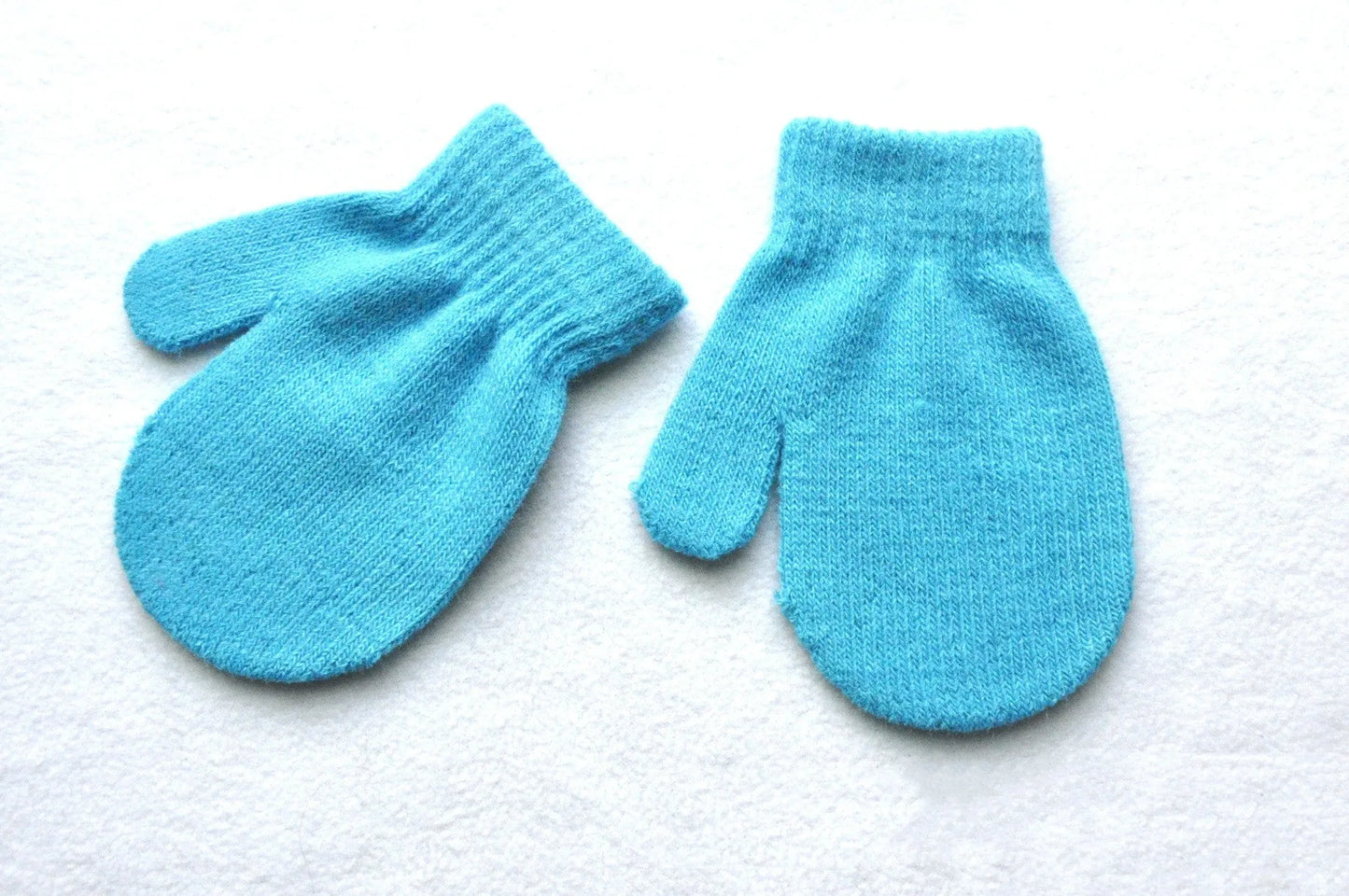 Guantes cálidos de invierno para niños, bolsa tejida, guantes para bebé