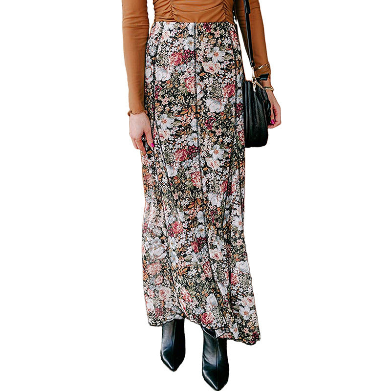 Vestido tubo con estampado floral multicolor para mujer