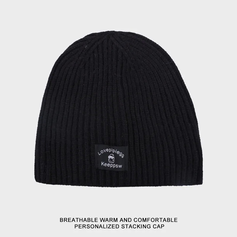 Gorro de punto a juego de moda simple
