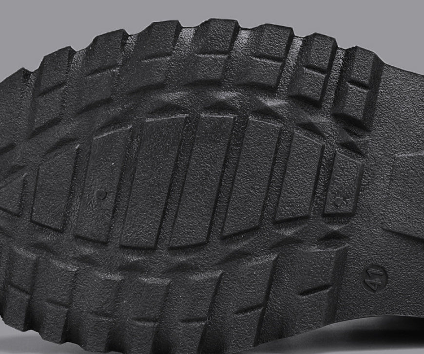 Zapatos de trabajo con punta de concha y parte inferior gruesa Botas para hombre