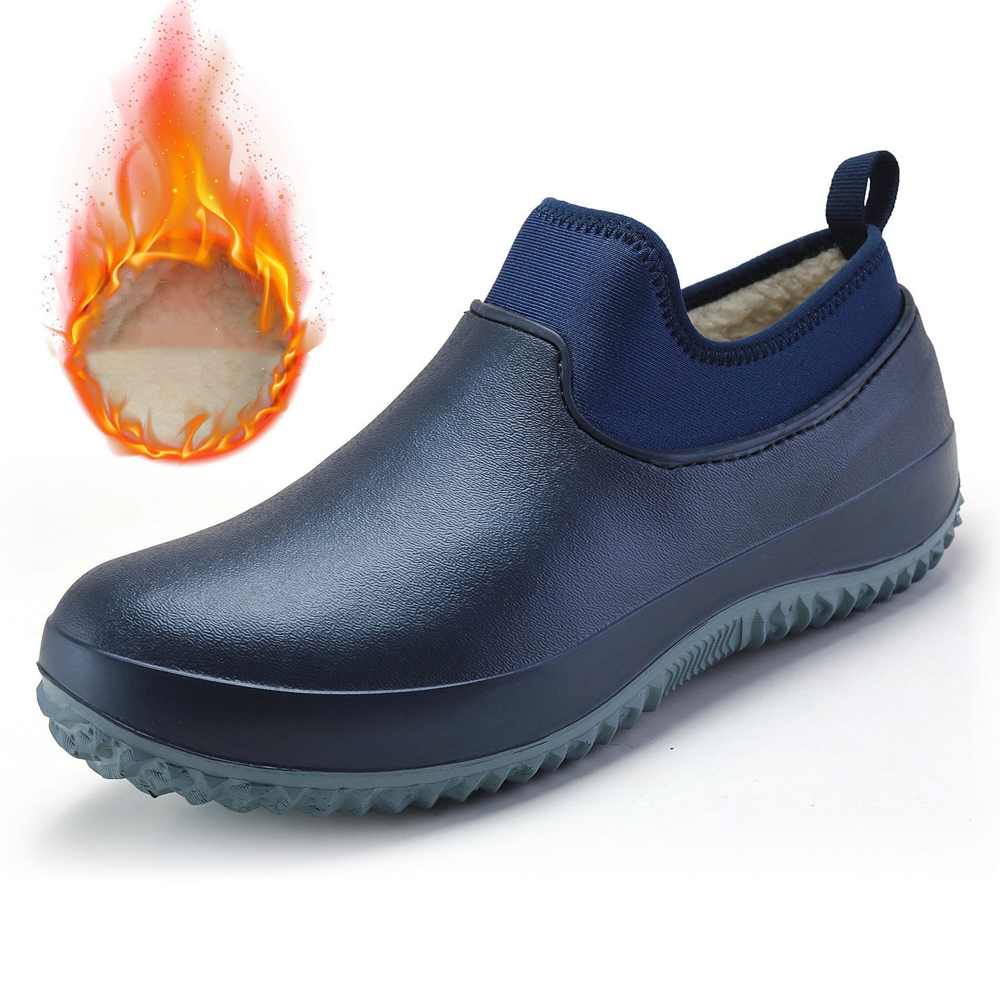Botas de lluvia unisex de invierno para hombre Botas de nieve cálidas antideslizantes para hombre