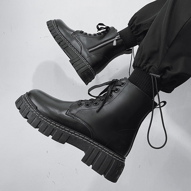 Botas Martin con cremallera lateral estilo británico para hombre