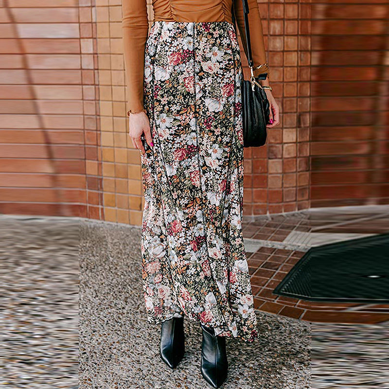 Vestido tubo con estampado floral multicolor para mujer