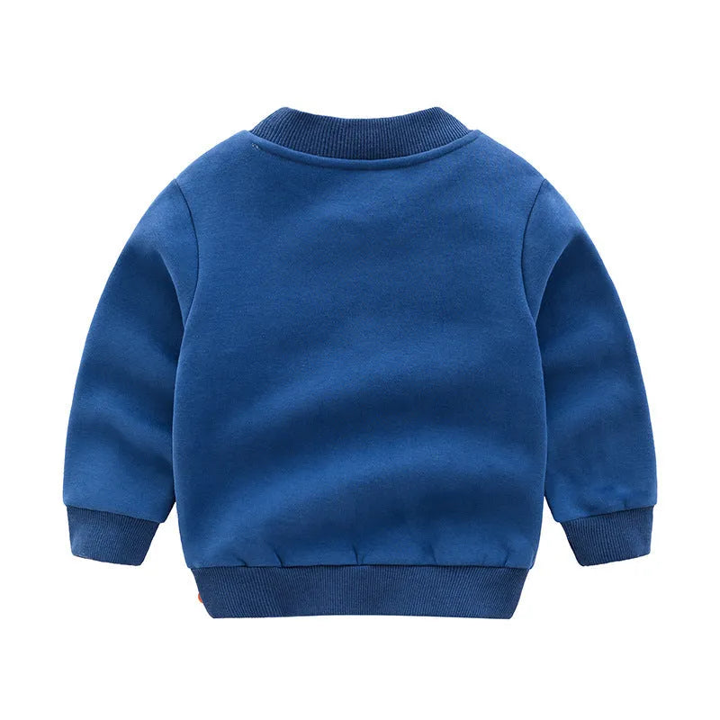 Sudadera coreana para niño con cachemira.