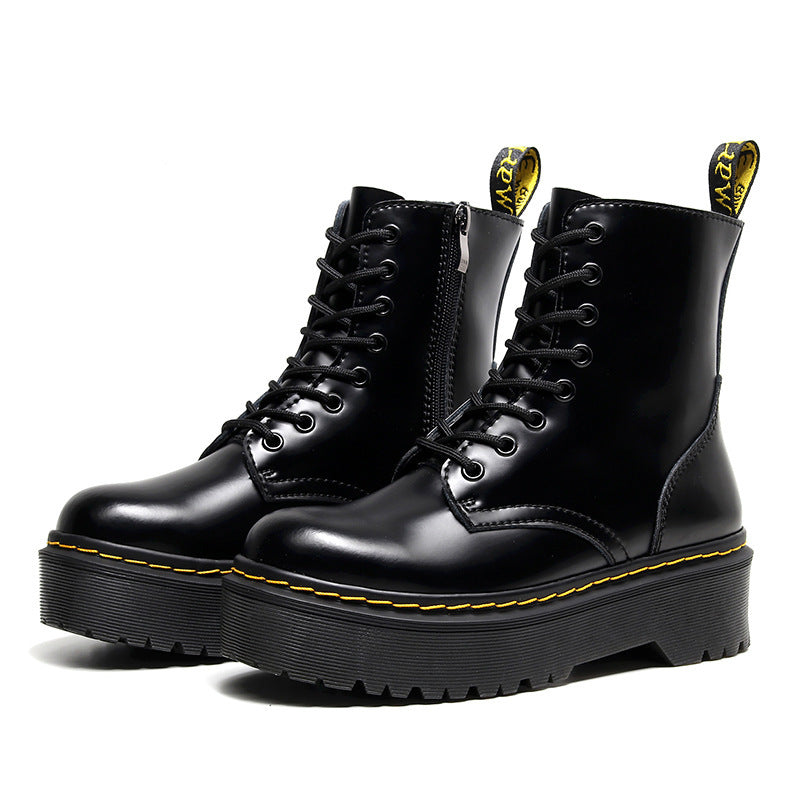 Botas de moto con cordones y parte inferior Muffin