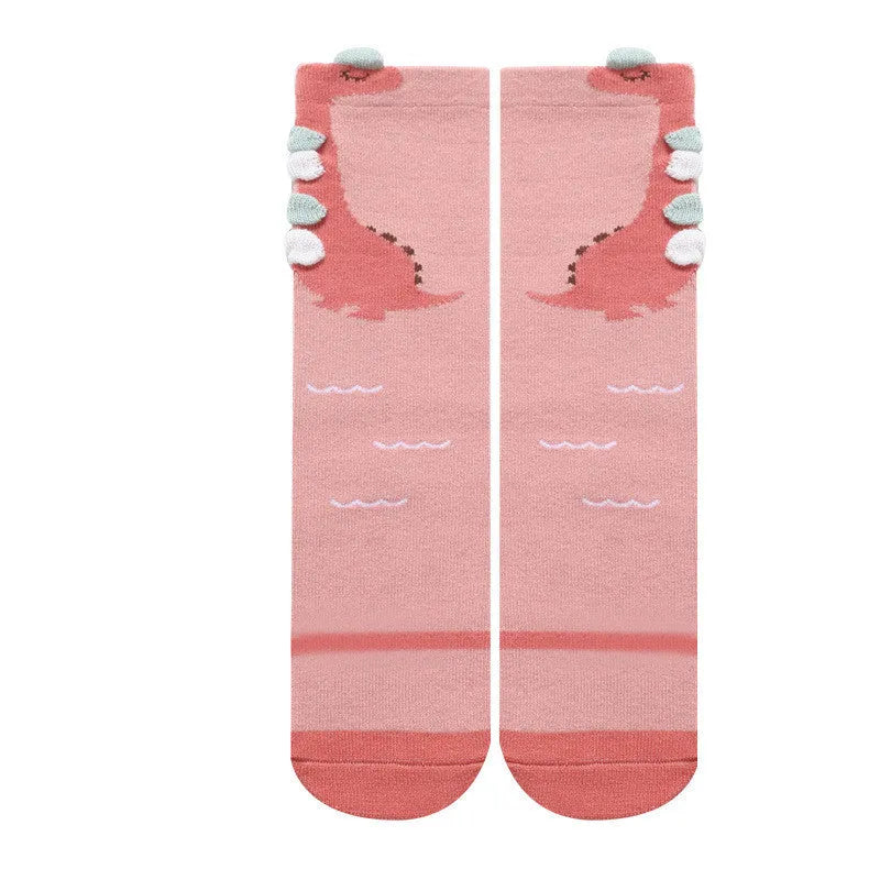 Calcetines tridimensionales por encima de la rodilla para bebés sin tacones para bebés y niños pequeños