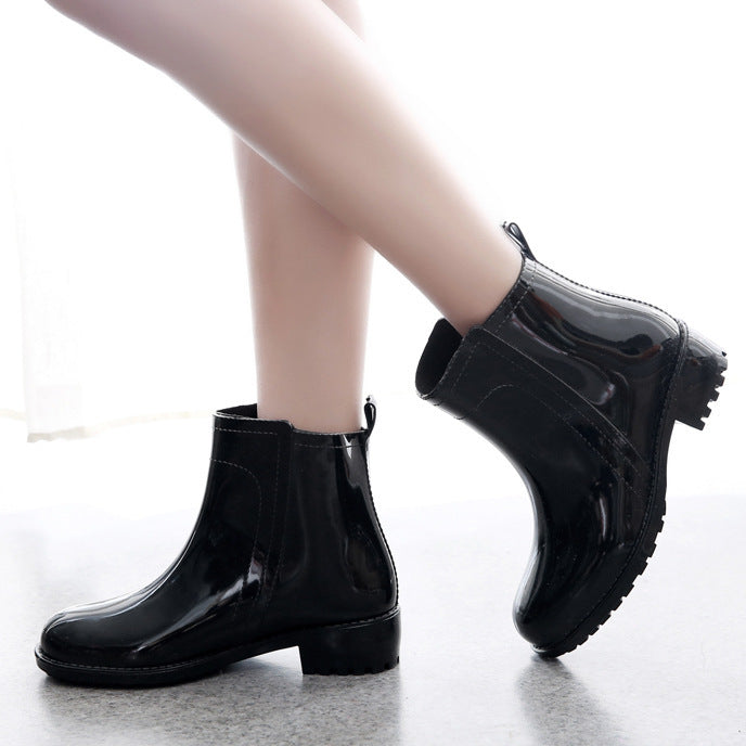 Water Shoes Women's Rain Short Tube Rain Boots
