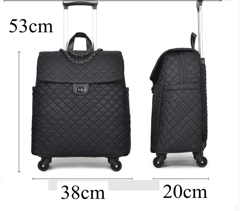 Bolsa de viaje impermeable de gran capacidad, equipaje universal con ruedas.