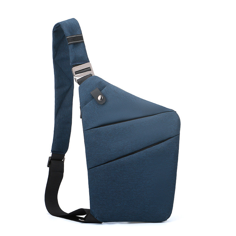 Bolsos de lona en el pecho para hombres y mujeres en un hombro