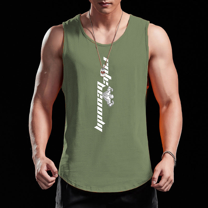 Men's Vest Youth Sports Breathable Sleeveless