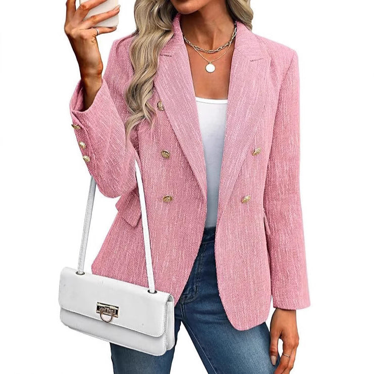Women's Clothing Solid Color Suit Autumn Simplicity Style