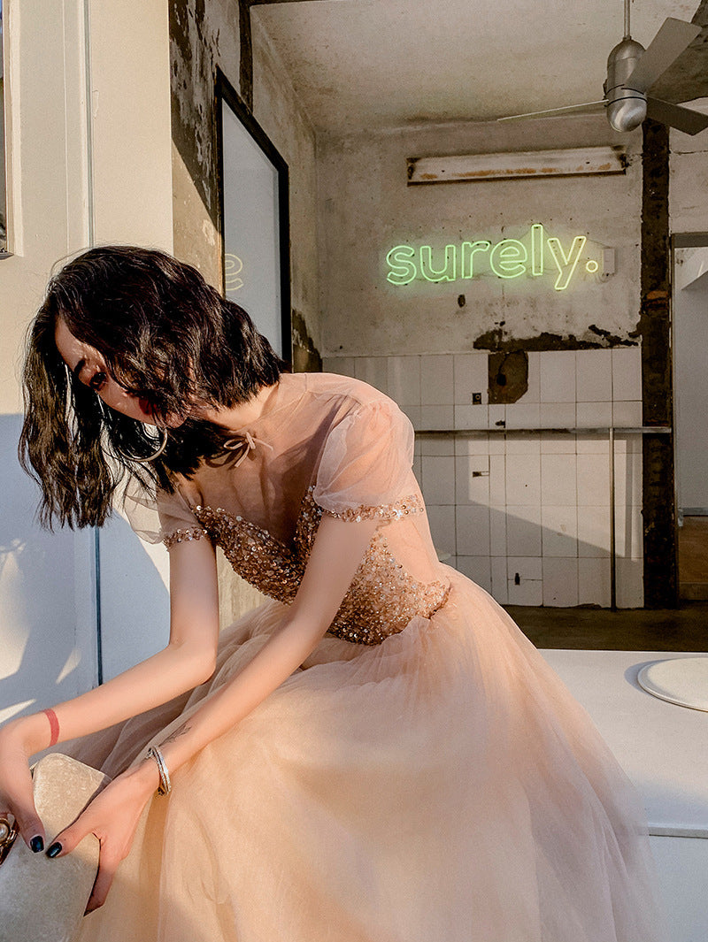 Vestido de novia para banquete, reunión anual y presentación