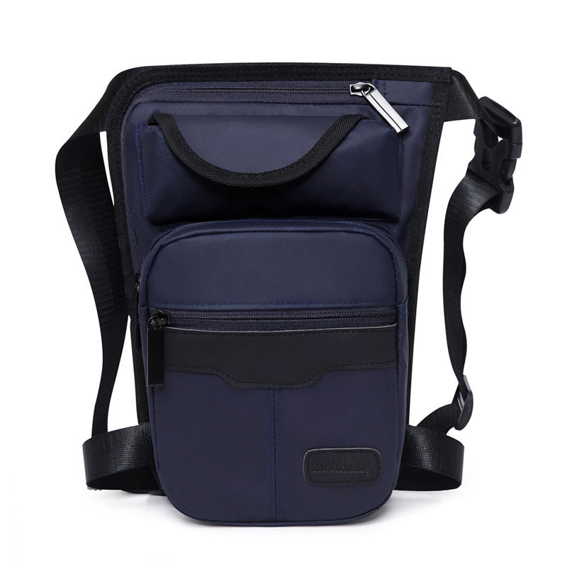 Hombres Impermeable Nylon LegsBag Muslo Cadera Bolsas Fanny Pack Moda