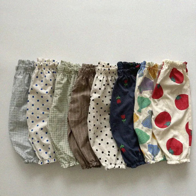 Pantalones finos de aire acondicionado atados al tobillo, informales, antimosquitos