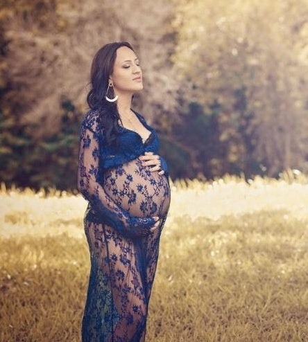 Vestido de encaje con perspectiva sexy, faldas para embarazadas, embarazadas, fotografía, maternidad, fotografía y vestimenta.