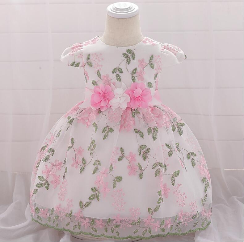 Ropa de verano para niños, vestido de boda para fiesta de cumpleaños de bebé, falda, vestido mullido para niñas