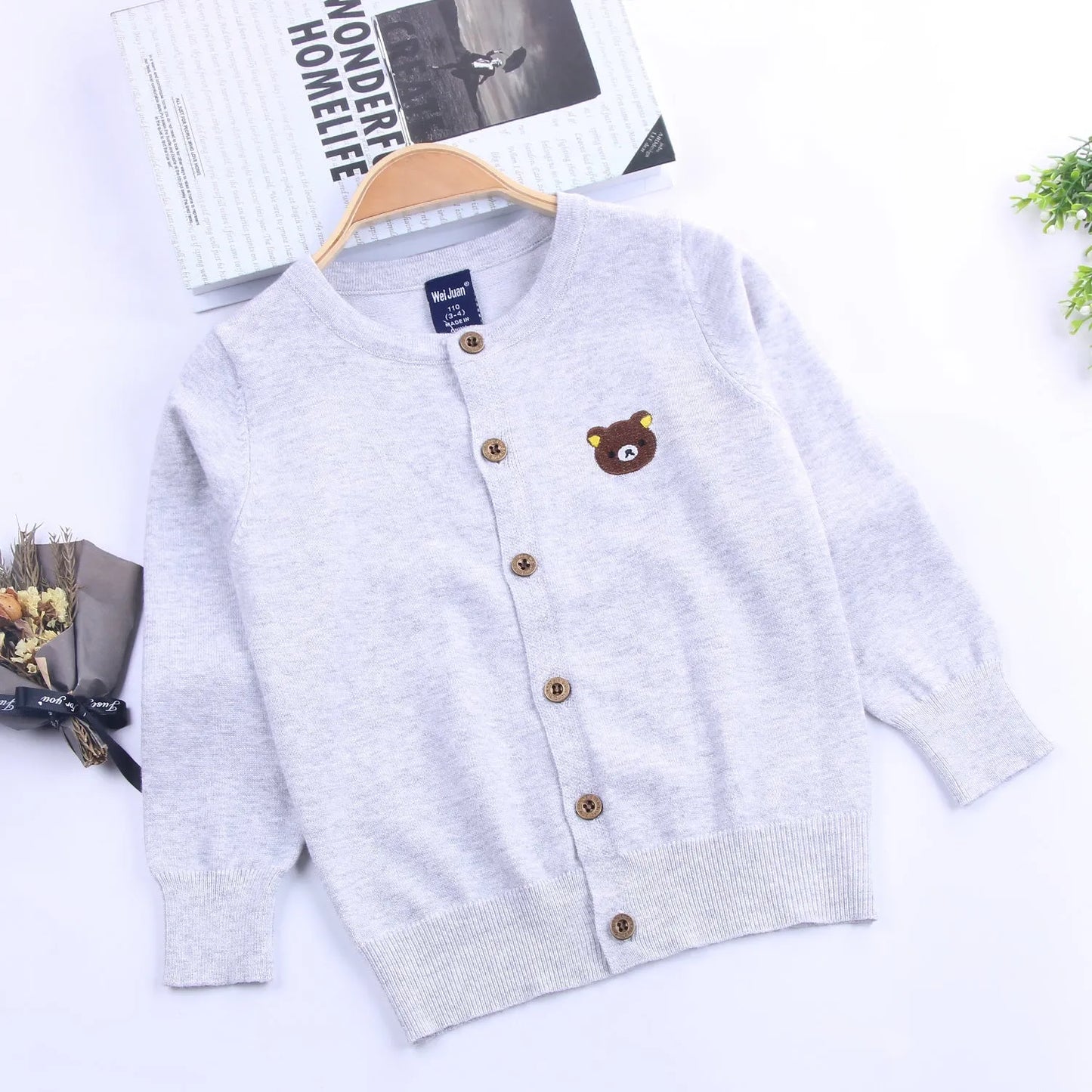 Chaqueta de punto clásica para niños, chaqueta fina para niños