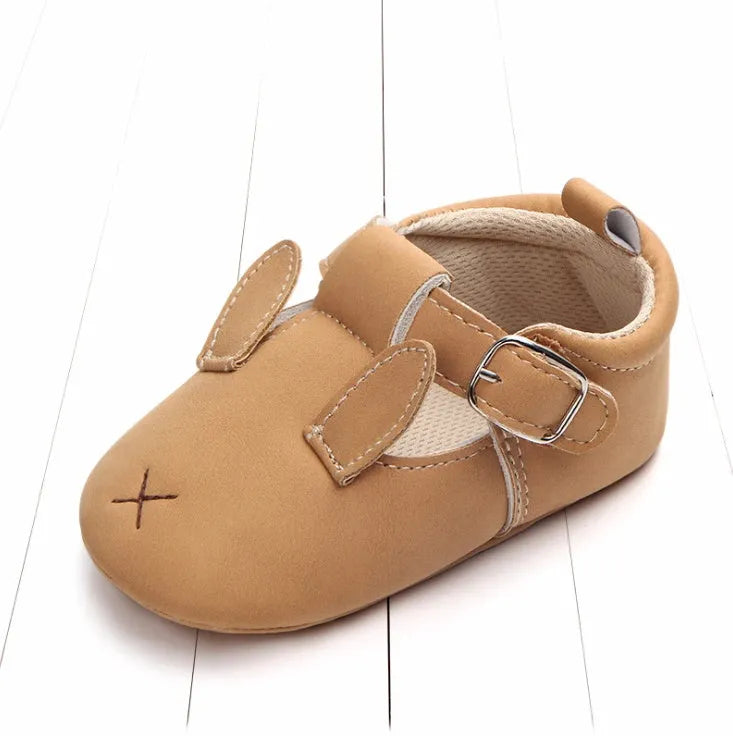 Primavera y otoño zapatos de bebé de animales de dibujos animados de cuero mate antideslizante zapatos de bebé de fondo suave al por mayor 0884