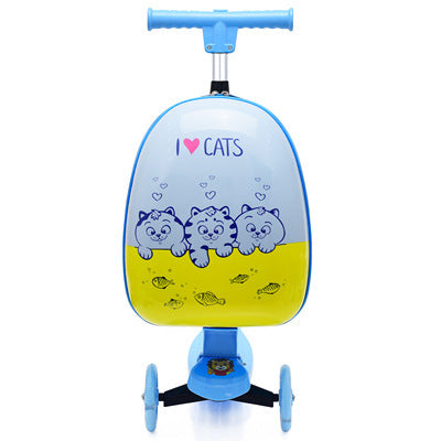 Children's Cute Cartoon Scooter Trolley Case