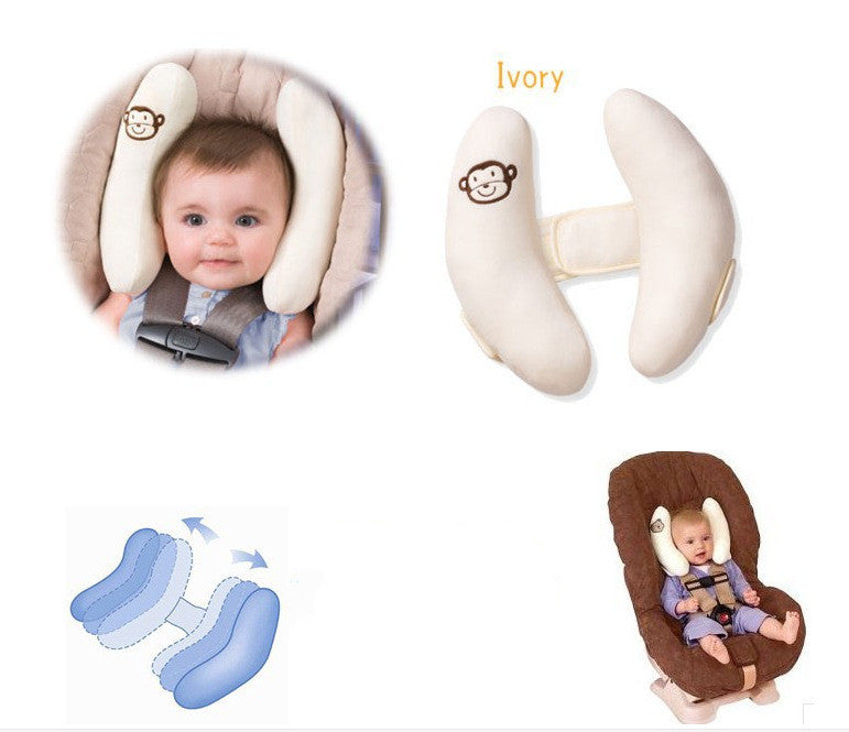 Almohada con forma de cabeza de bebé, almohada de plátano