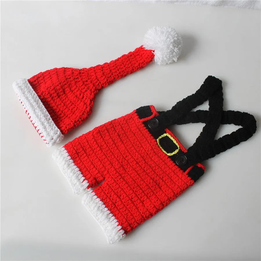 Vestido navideño de lana roja