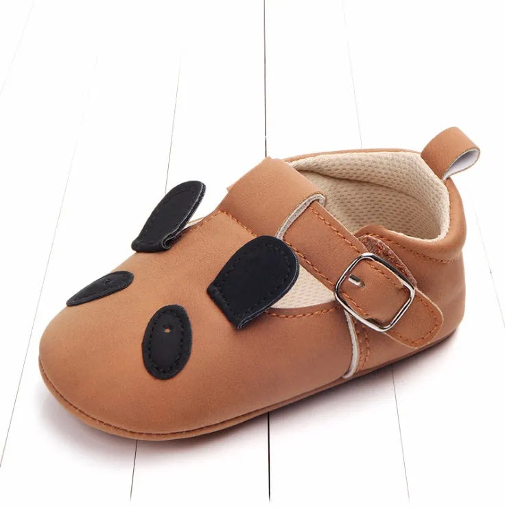 Primavera y otoño zapatos de bebé de animales de dibujos animados de cuero mate antideslizante zapatos de bebé de fondo suave al por mayor 0884