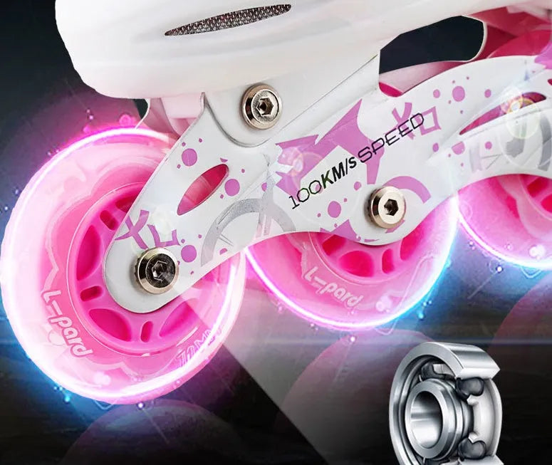 Skate Kids Juego completo para principiantes, zapatos de skate ajustables, patines para niños y mujeres