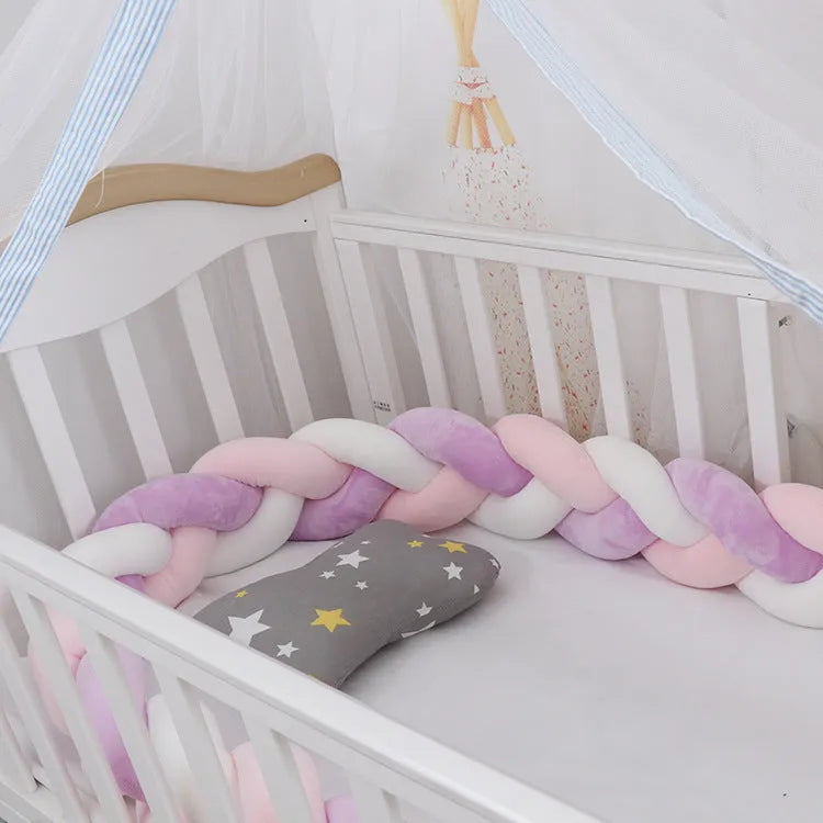 Bébé Pare-chocs lit Tresse Noeud Oreiller Coussin Pare-chocs pour Infantile cuna Bebe allumé lit Protecteur Tour de lit Chambre Décor