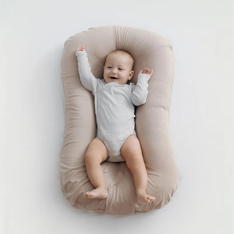 Nido de bebé, cama para bebé recién nacido, cama nido para niños, cama de algodón portátil para niños, cojín de cuna de viaje