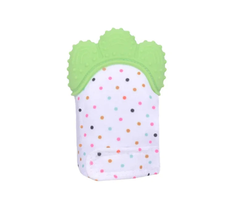 Guantes molares de silicona antimordeduras para dentición de bebé, juguetes con sonido para niños