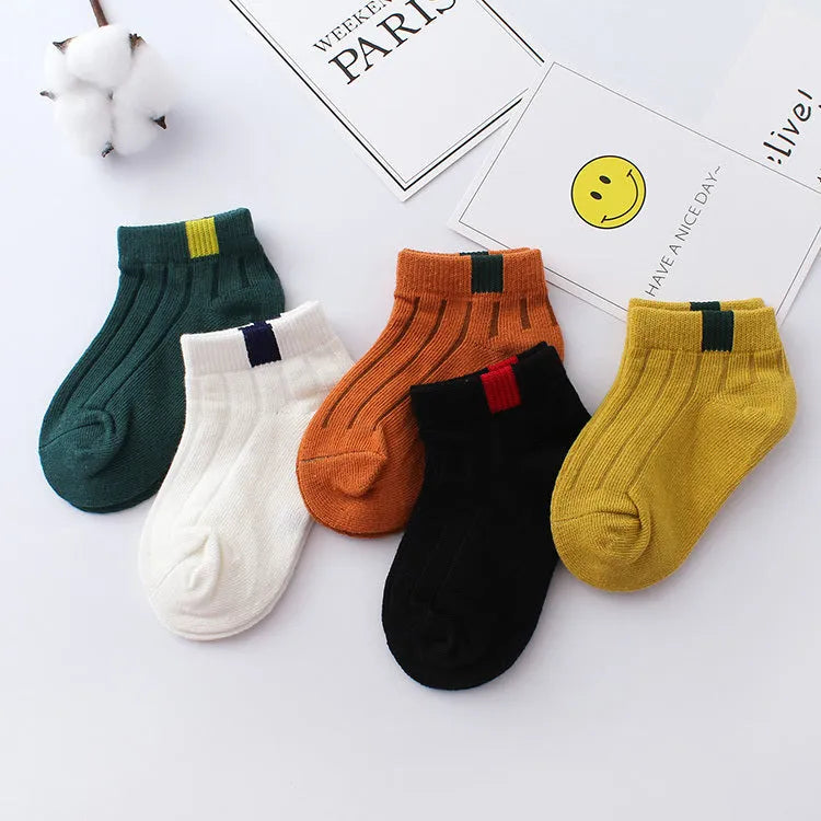Calcetines de barco para niños, calcetines de red finos para primavera, verano y otoño, calcetines blancos de algodón para bebés