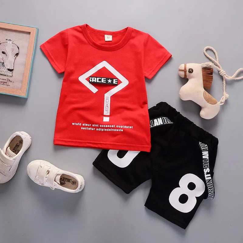Deux-pièces bébé garçon manches courtes point d'interrogation costume