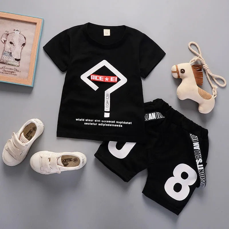 Deux-pièces bébé garçon manches courtes point d'interrogation costume