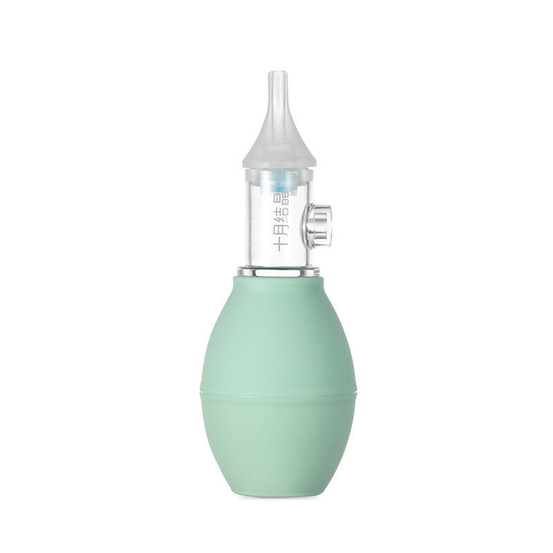 Aspirador Nasal de silicona para bebés, tipo bomba, limpiador de moco nasal frío neonatal