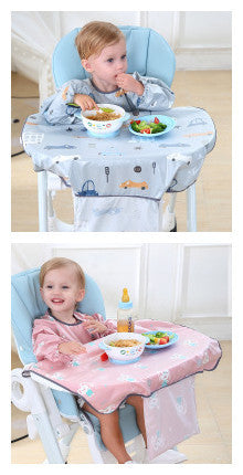 Bebé comiendo silla de comedor babero cubierta ropa de alimentación antisuciedad vestido