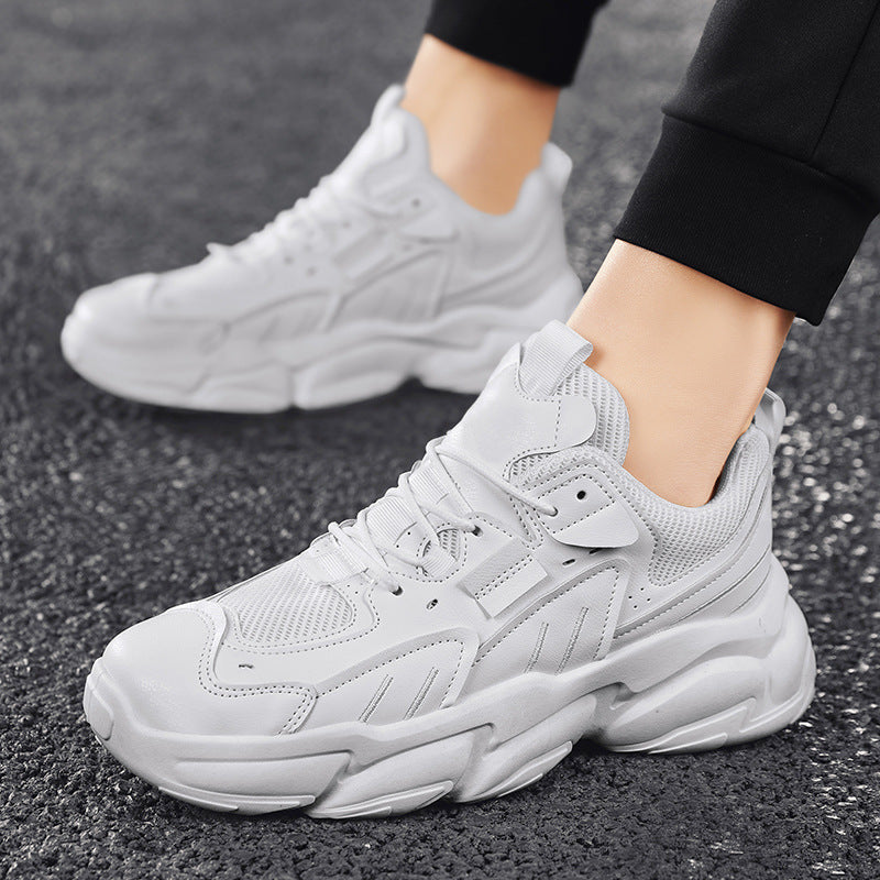 Primavera y verano nuevos zapatos casuales de tendencia de moda para hombres zapatillas de deporte con plataforma de malla