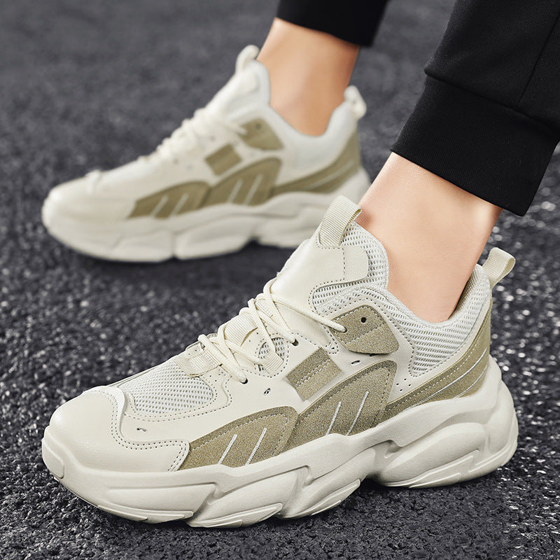 Primavera y verano nuevos zapatos casuales de tendencia de moda para hombres zapatillas de deporte con plataforma de malla