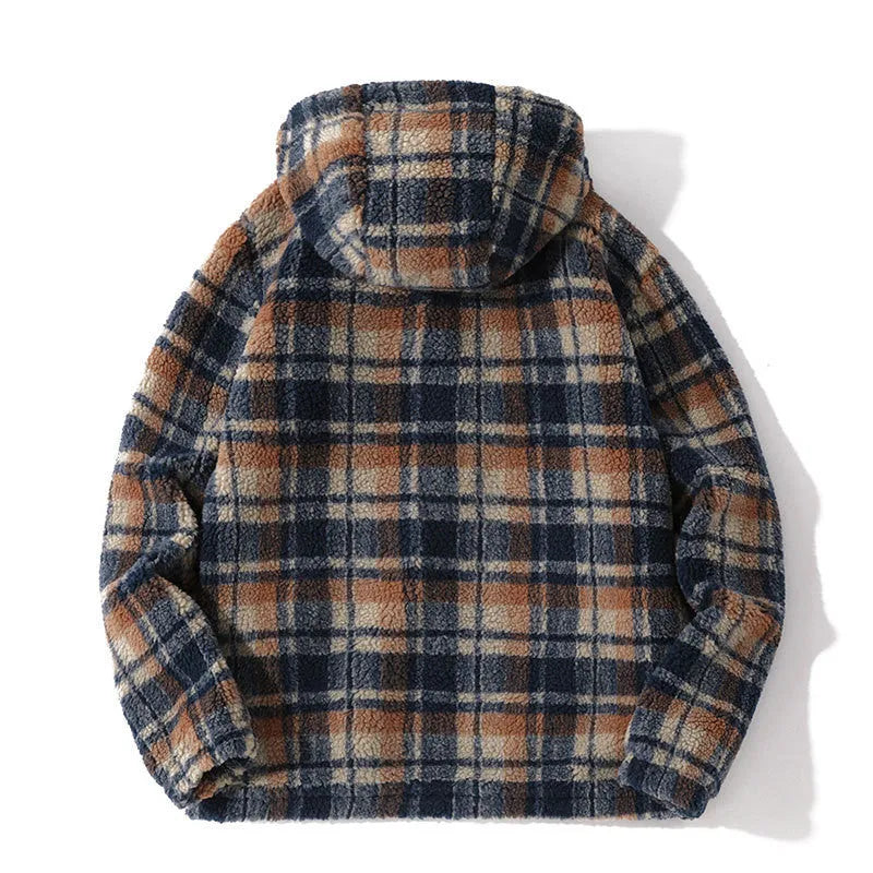 Chaqueta de terciopelo de cordero abrigo otoño e invierno moda costura suelta y cálida