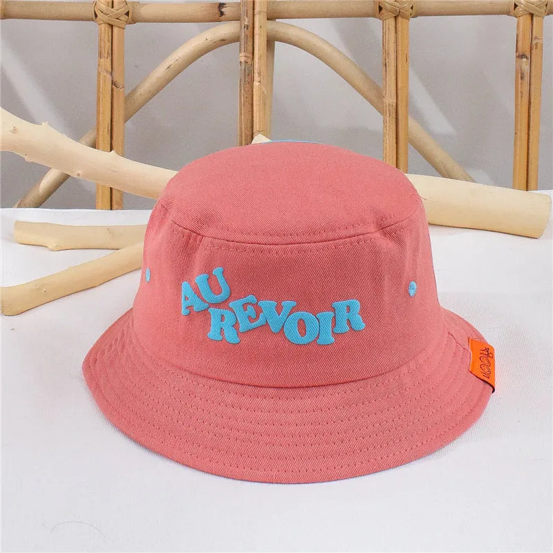Versión coreana de sombrero de pescador para niños, sombrero para bebés de primavera y otoño, protector solar de verano para niños, sombrero fino con visera salvaje, marea
