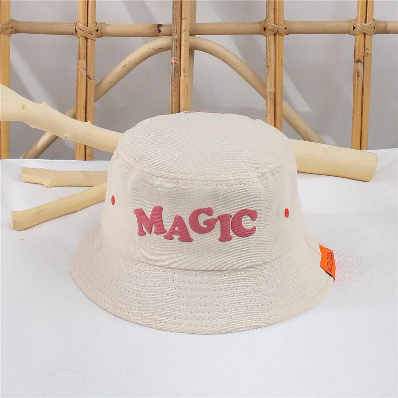 Versión coreana de sombrero de pescador para niños, sombrero para bebés de primavera y otoño, protector solar de verano para niños, sombrero fino con visera salvaje, marea