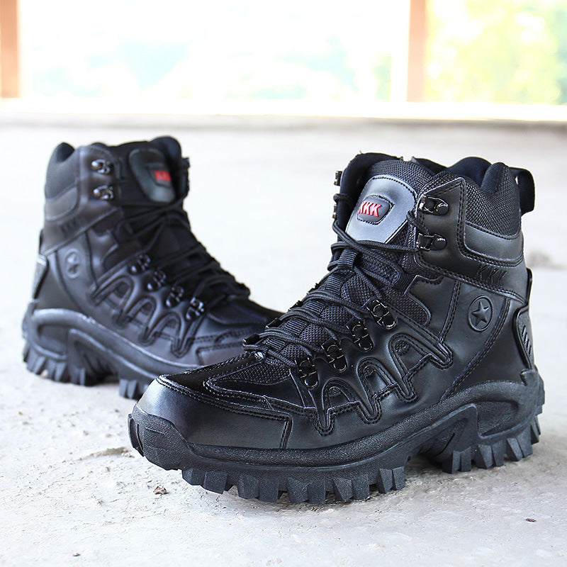 MARSON, botas militares para hombre, botas tácticas de combate antideslizantes de camuflaje, zapatos para hombre transpirables para escalar al aire libre resistentes al desgaste