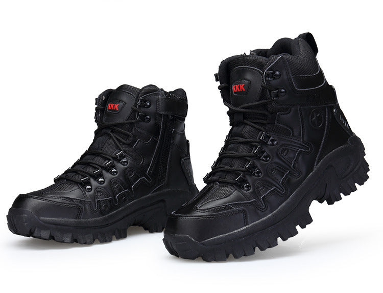 MARSON, botas militares para hombre, botas tácticas de combate antideslizantes de camuflaje, zapatos para hombre transpirables para escalar al aire libre resistentes al desgaste