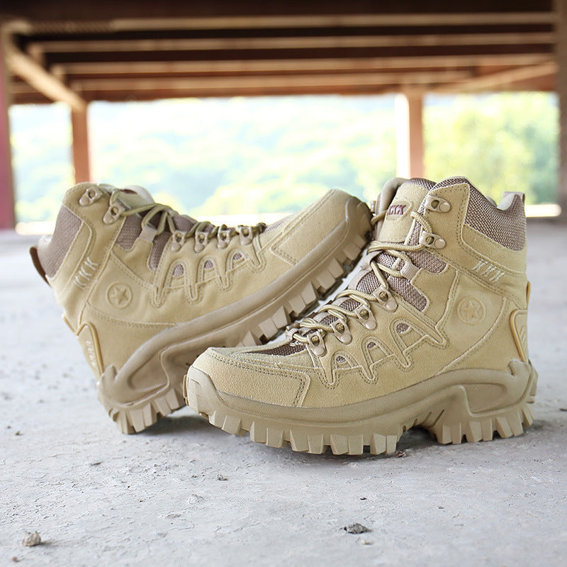 MARSON, botas militares para hombre, botas tácticas de combate antideslizantes de camuflaje, zapatos para hombre transpirables para escalar al aire libre resistentes al desgaste