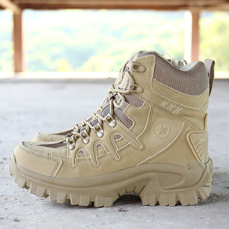 MARSON, botas militares para hombre, botas tácticas de combate antideslizantes de camuflaje, zapatos para hombre transpirables para escalar al aire libre resistentes al desgaste