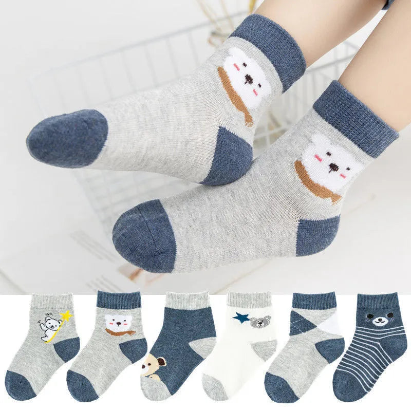 Calcetines de algodón para niños y niñas, calcetines de barco transpirables de verano, calcetines para estudiantes de secundaria
