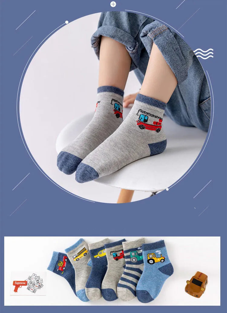 Calcetines de algodón para niños y niñas, calcetines de barco transpirables de verano, calcetines para estudiantes de secundaria