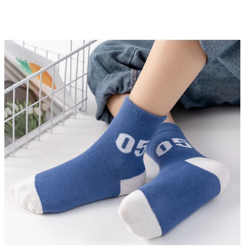 Calcetines de algodón para niños y niñas, calcetines de barco transpirables de verano, calcetines para estudiantes de secundaria