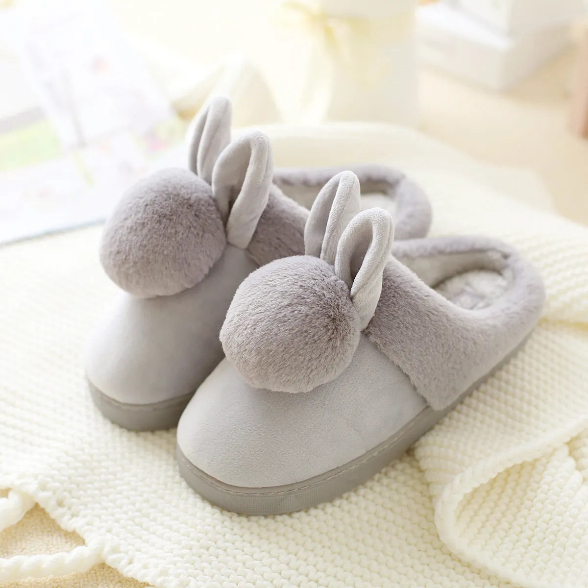 Zapatillas de algodón para niños Bola interior de otoño e invierno para mantener calientes las zapatillas de algodón de las niñas