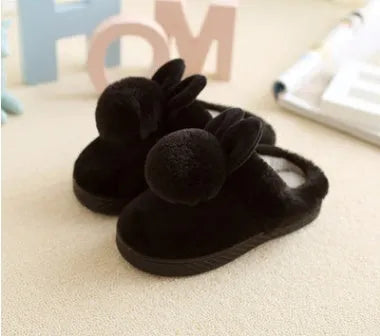 Zapatillas de algodón para niños Bola interior de otoño e invierno para mantener calientes las zapatillas de algodón de las niñas
