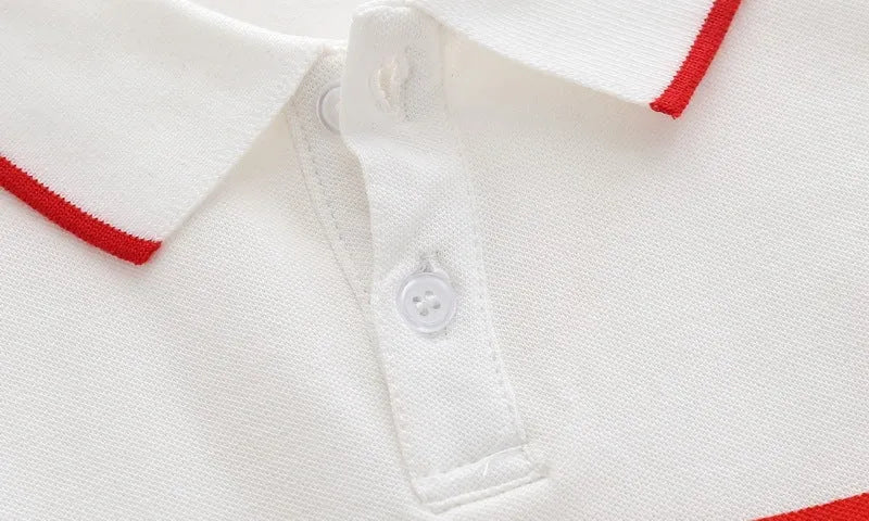 Polo de manga corta para niño con diseño de coche de dibujos animados